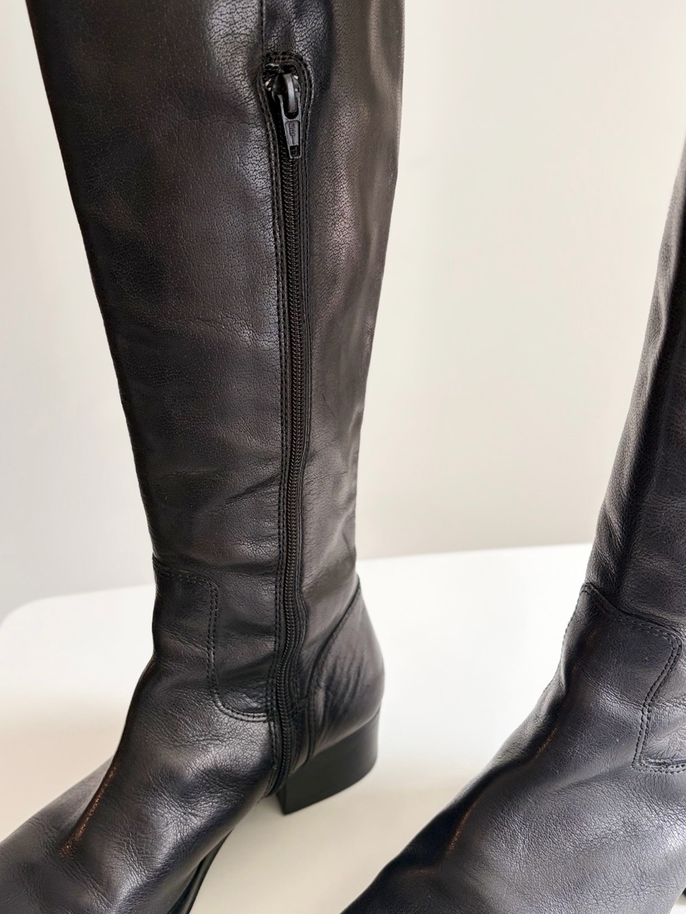 Vintage Bravo Browns Black Leather Equestrian Dark Academia Riding Boots Size 35 - Picture 7 of 10